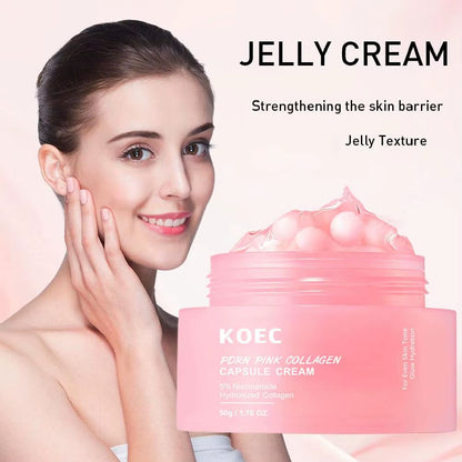 Niacinamide Hydrolyzed Collagen Deep Hydrating Jelly Cream Moisturizer Plump Moisturizing and Nourishing Skin Care Cream